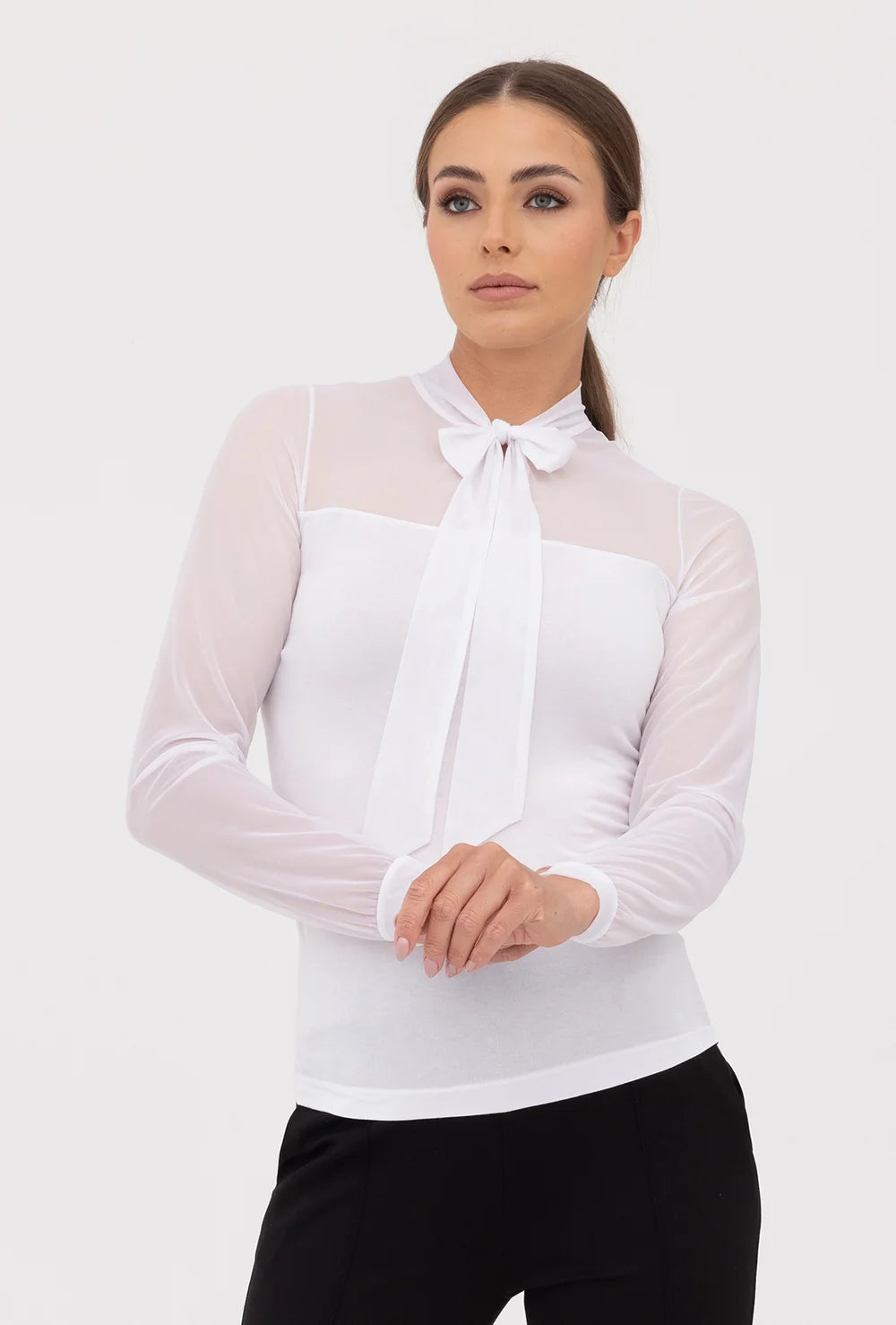 Bluzka z wiązaniem przy dekolcie Ramira - Gatta