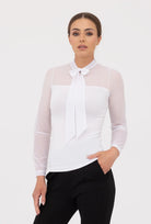 Bluzka z wiązaniem przy dekolcie Ramira