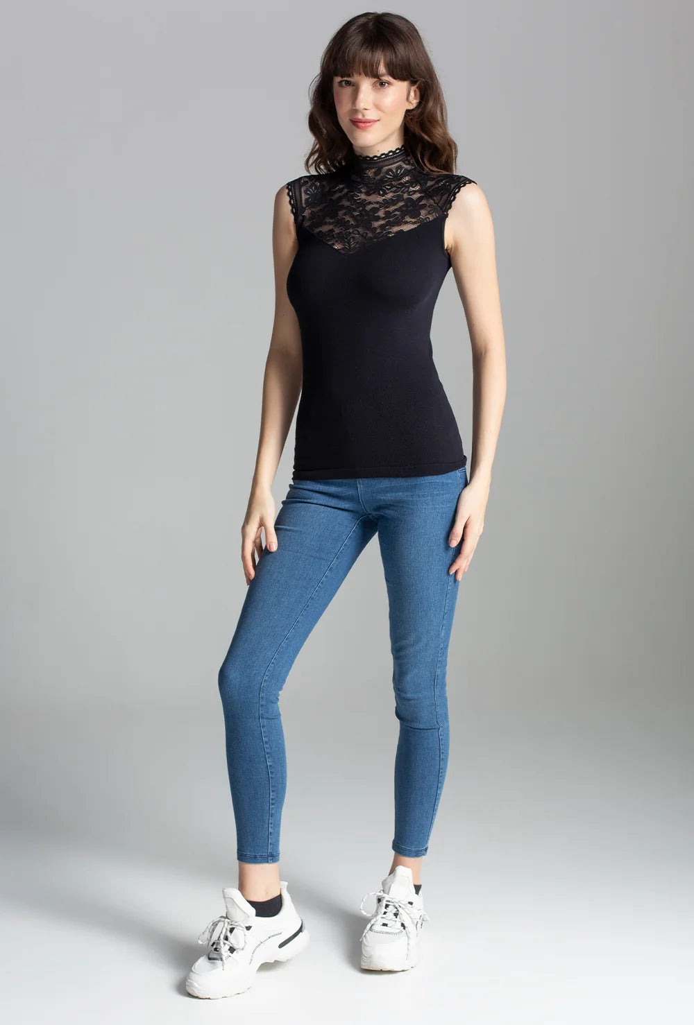 Golf wykończony koronką Agustina - Gatta