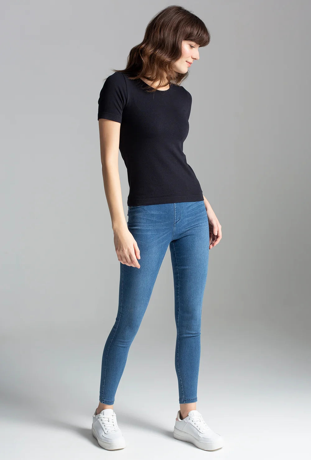 T-shirt z modalu Rib - Gatta