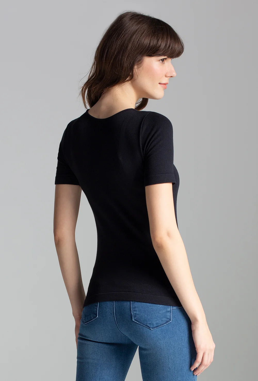 T-shirt z modalu Rib - Gatta