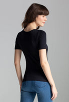T-shirt z modalu Rib