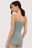 Top bezszwowy na cienkich ramiączkach Camisole