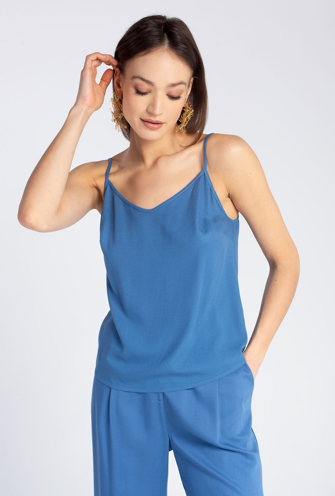 Bluzka na cienkich ramiączkach cami Loreli - Gatta