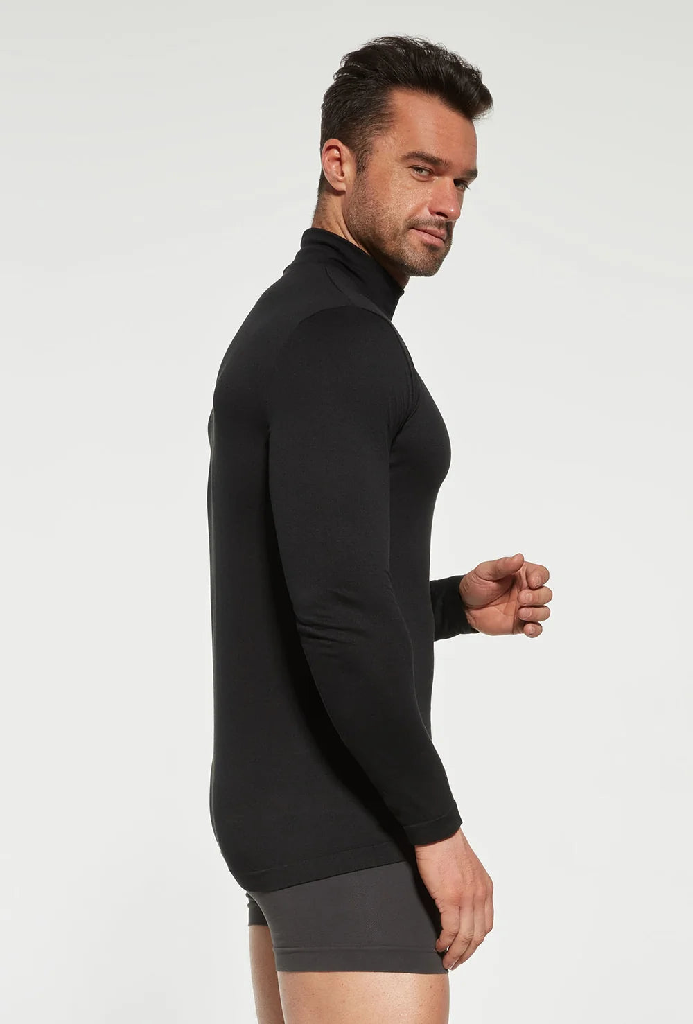 Czarny półgolf męski Keep Hot - Gatta