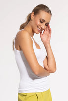 Dopasowany top na ramiączkach Bege