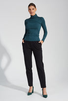 Proste czarne spodnie Janelle