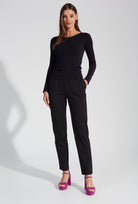 Proste czarne spodnie Janelle