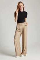 Spodnie z szerokimi nogawkami Leni