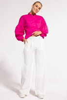 Spodnie z szeroką nogawką Cotia