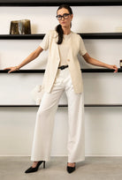 Spodnie z szeroką nogawką Cotia