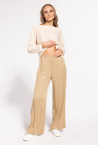 Spodnie z wiskozy Leni