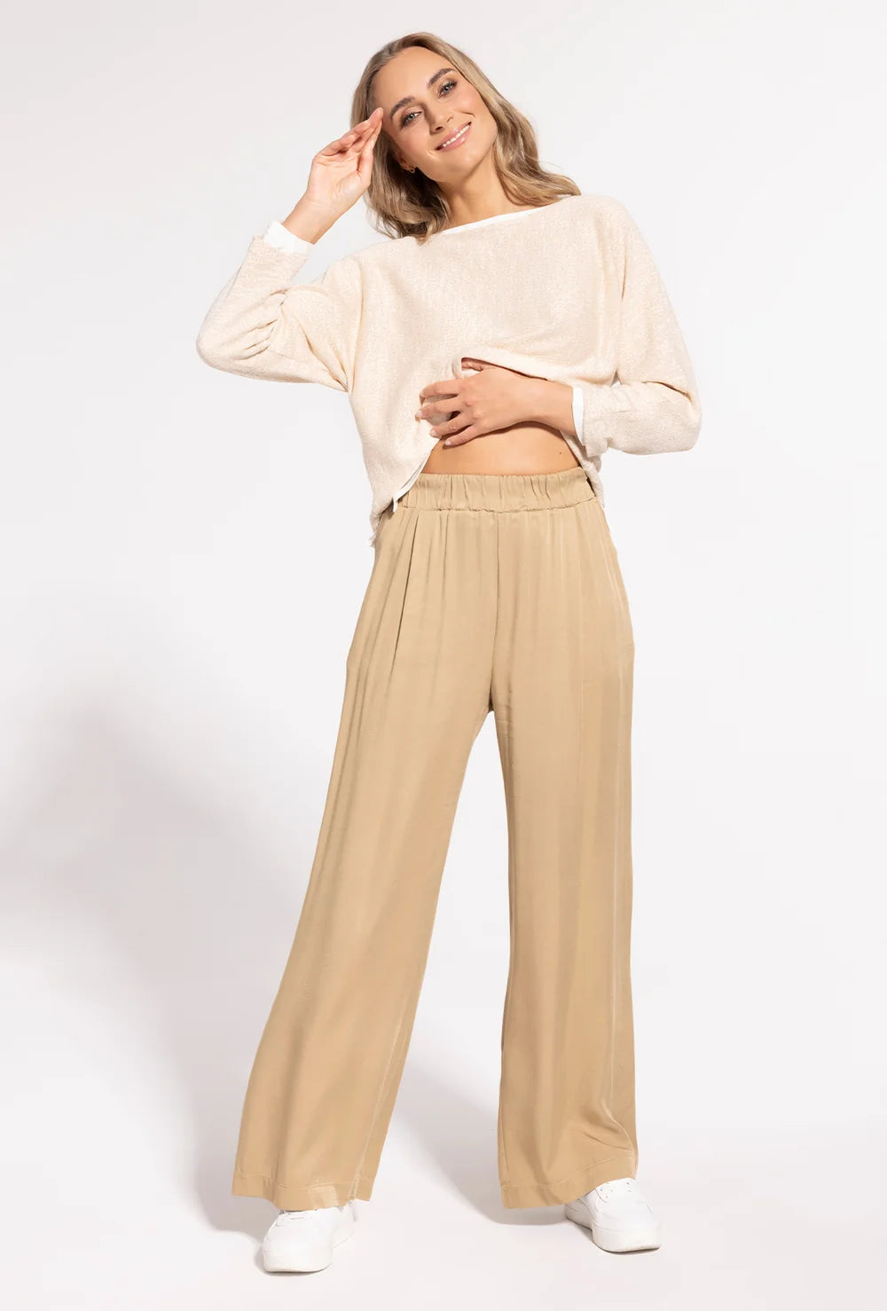 Spodnie z wiskozy Leni - Gatta