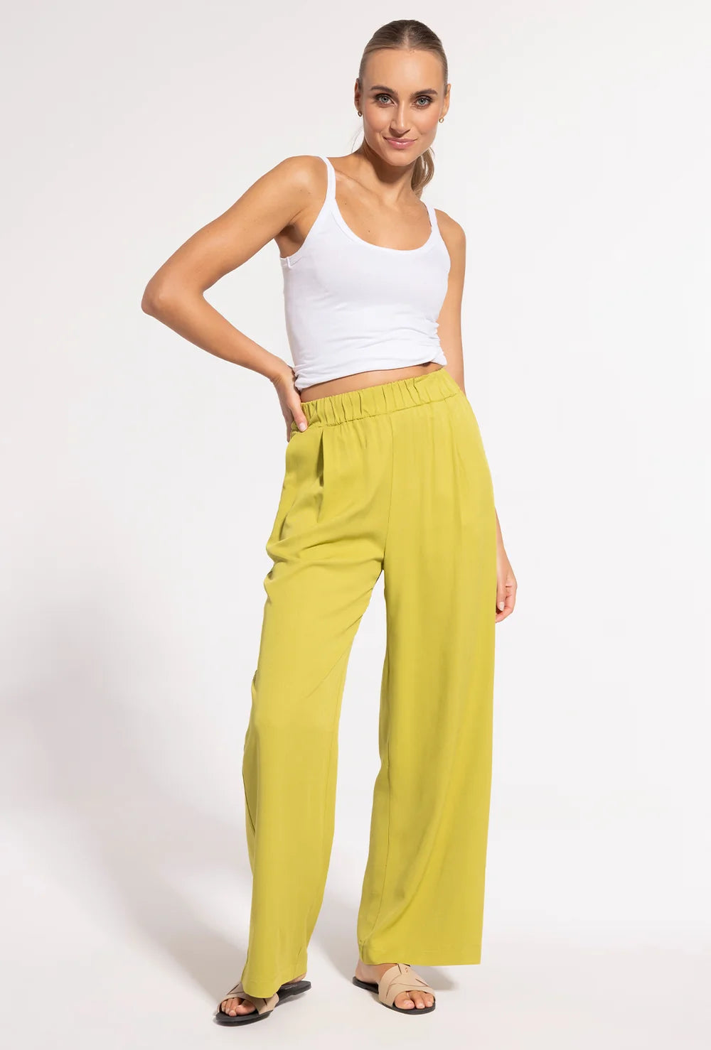 Spodnie z wiskozy Leni - Gatta