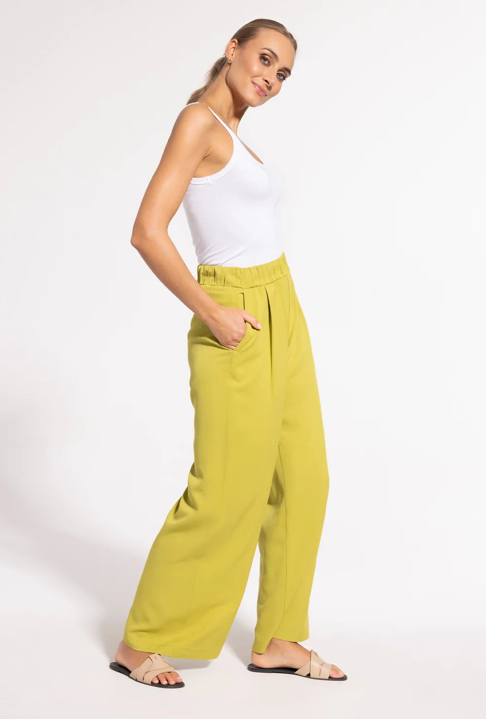 Spodnie z wiskozy Leni - Gatta