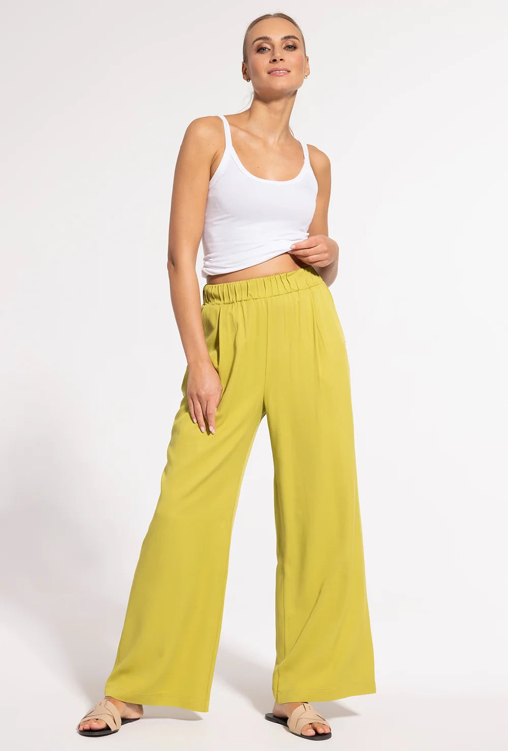 Spodnie z wiskozy Leni - Gatta