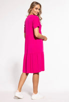 Luźna sukienka z krótkim rękawem Kim