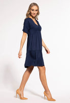 Luźna sukienka z krótkim rękawem Kim