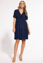 Luźna sukienka z krótkim rękawem Kim