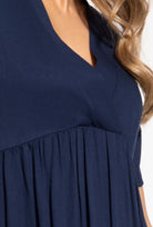 Luźna sukienka z krótkim rękawem Kim