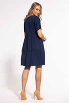 Luźna sukienka z krótkim rękawem Kim