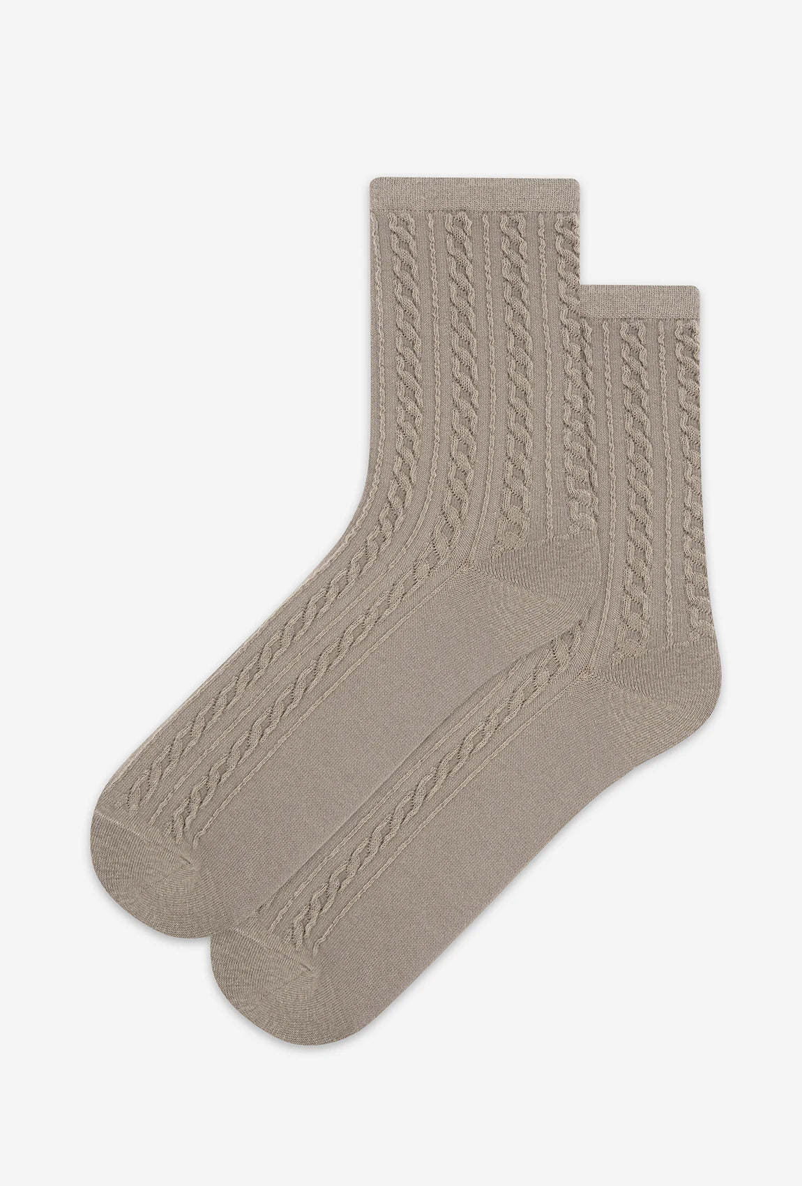 Skarpetki damskie z warkoczowym splotem - Gatta