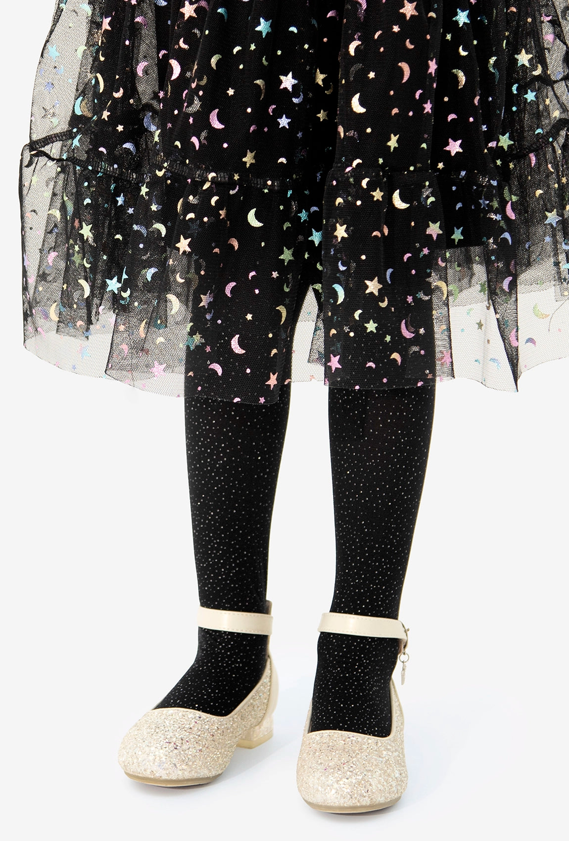 Połyskujące rajstopy dziecięce Silver Gloss - Gatta