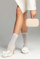 Połyskujące skarpetki damskie Carmello 00