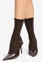 Brązowe skarpetki Gatta x Wedel 003