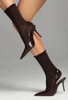 Brązowe skarpetki Gatta x Wedel 003