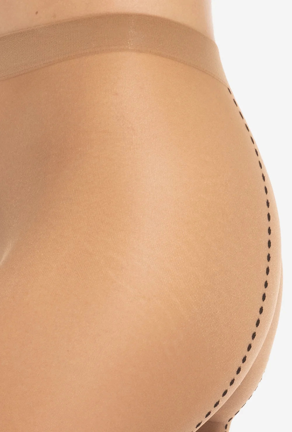 Beżowe rajstopy damskie z szewkiem Chiara - Gatta