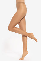 Beżowe rajstopy damskie z szewkiem Chiara