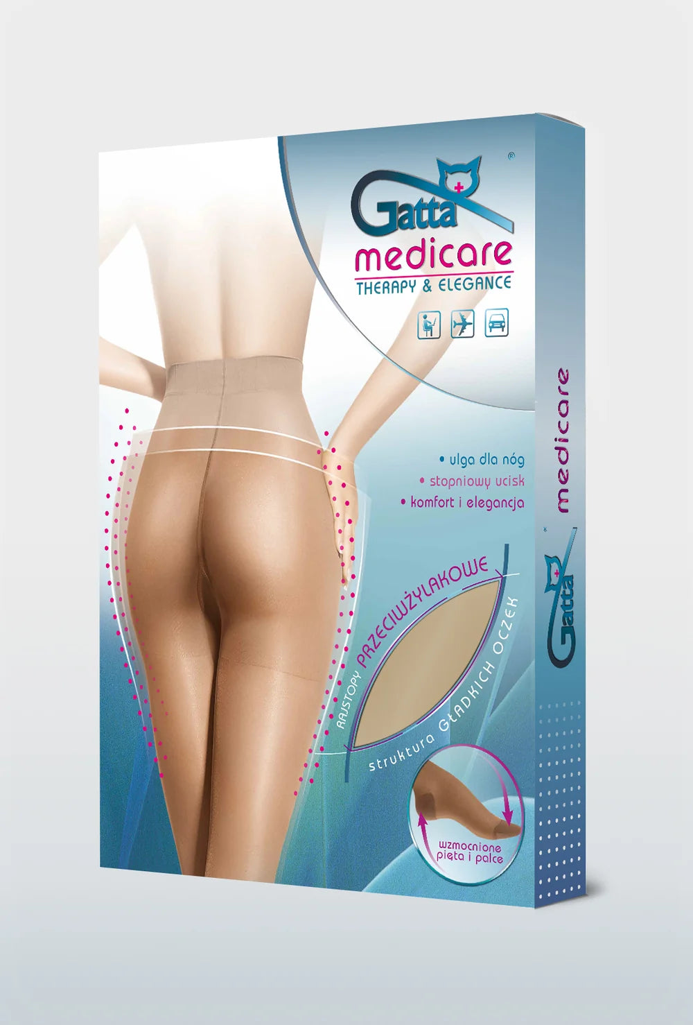 Rajstopy funkcyjne przeciwżylakowe Medicare 140 den - Gatta