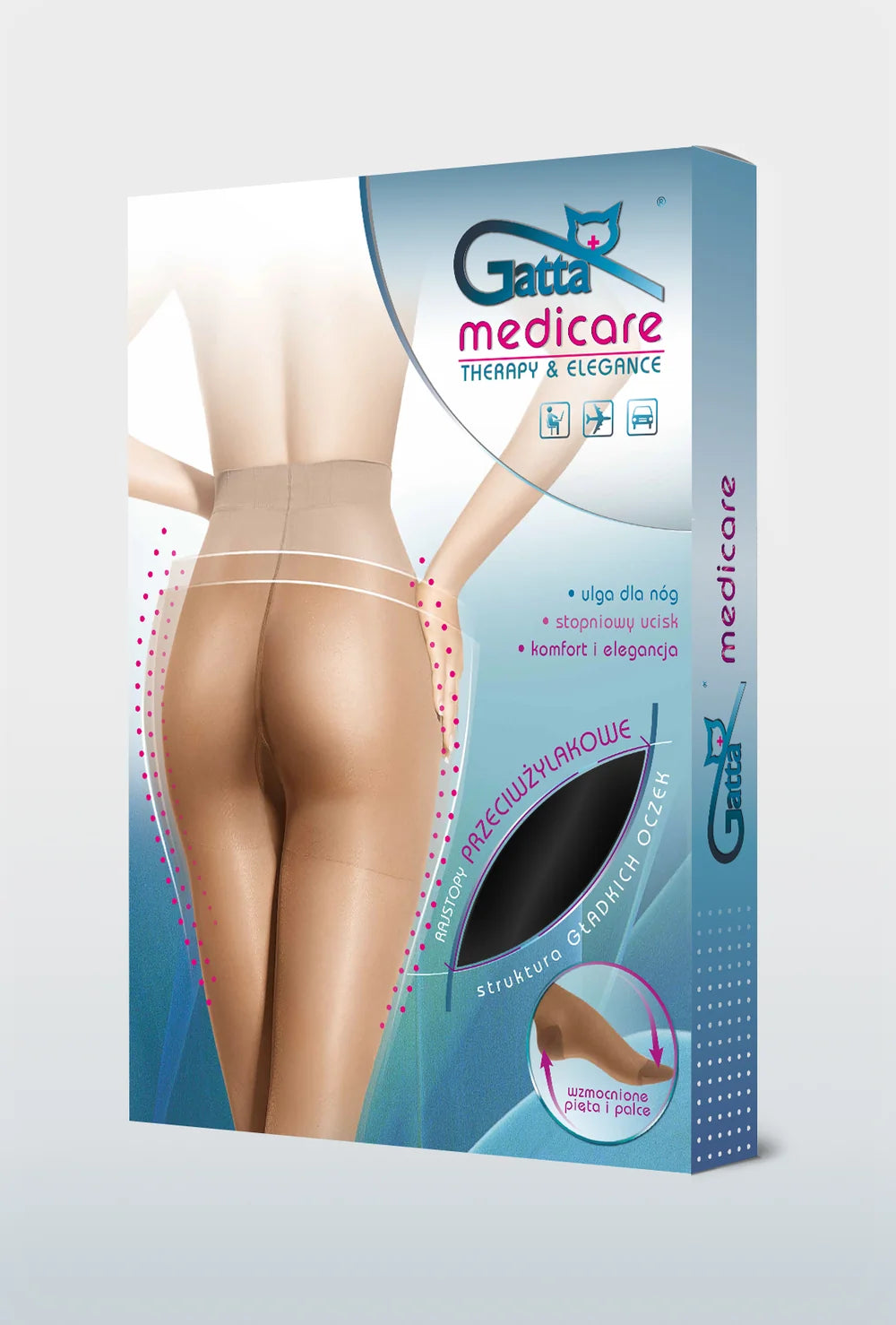Rajstopy funkcyjne przeciwżylakowe Medicare 140 den - Gatta