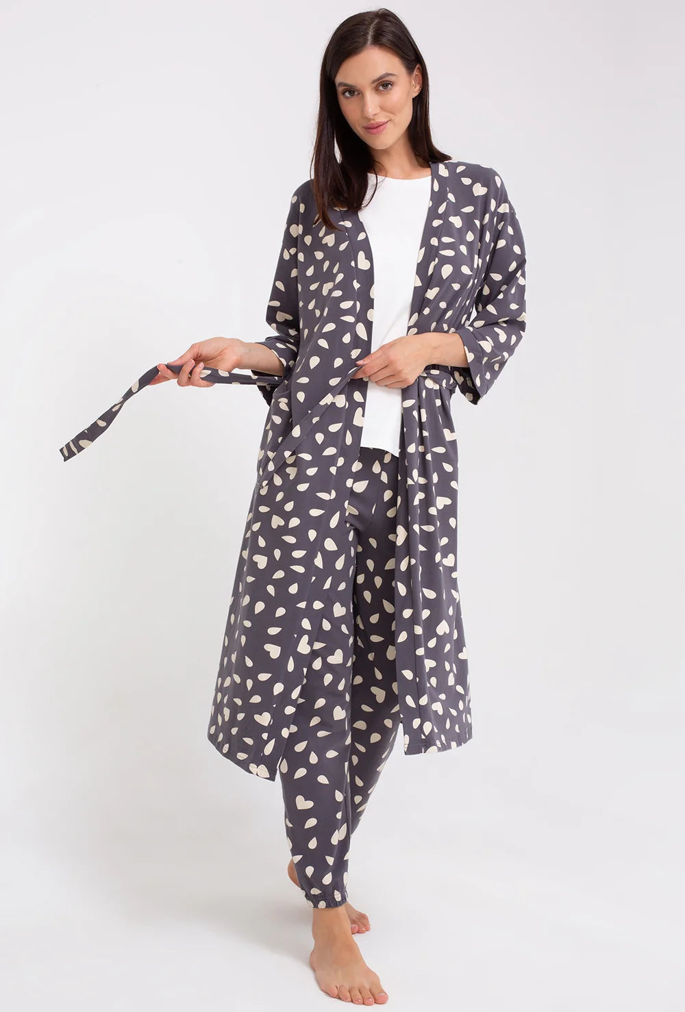 Bawełniany szlafrok Ella - Gatta
