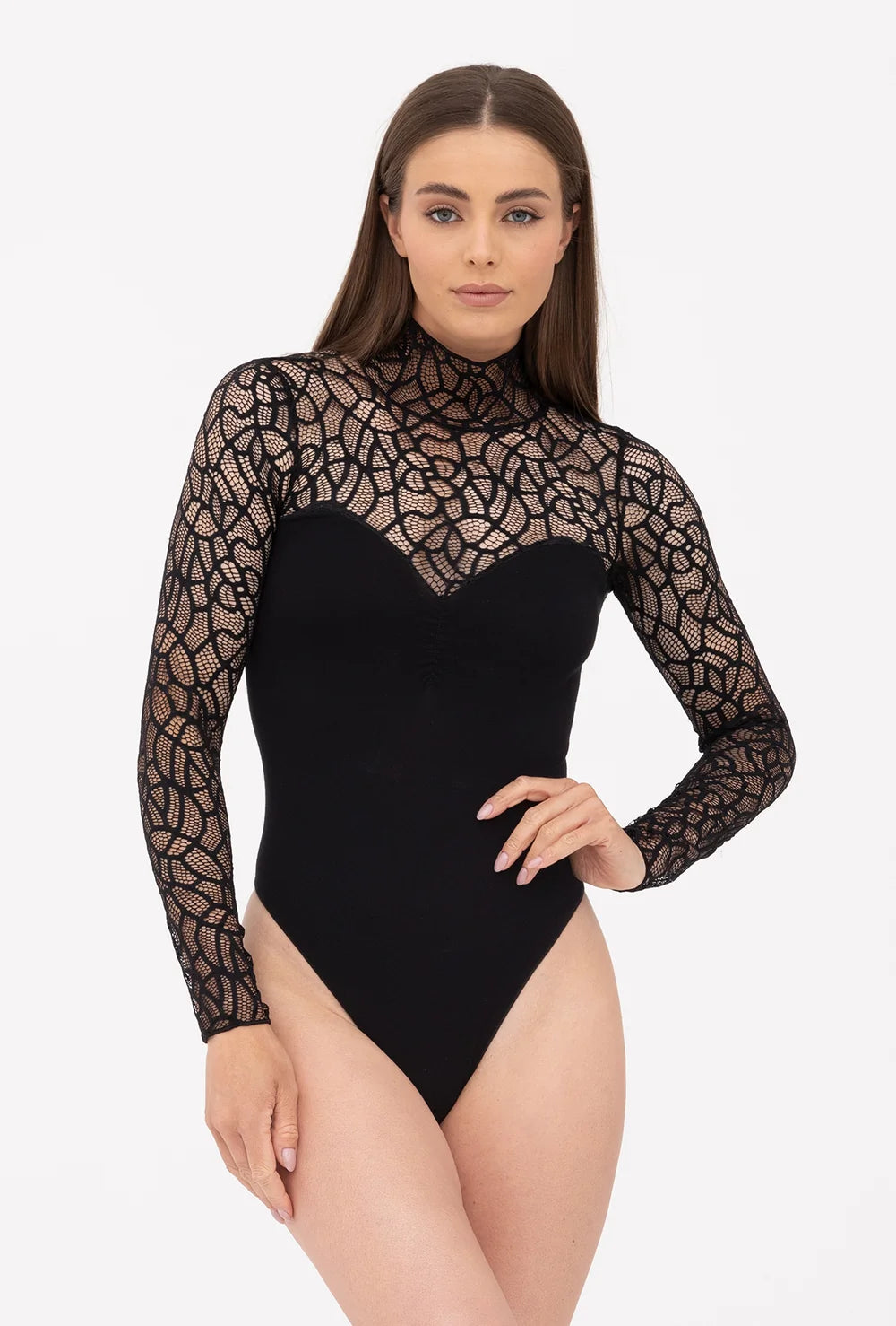 Body z koronkowym wykończeniem Emery