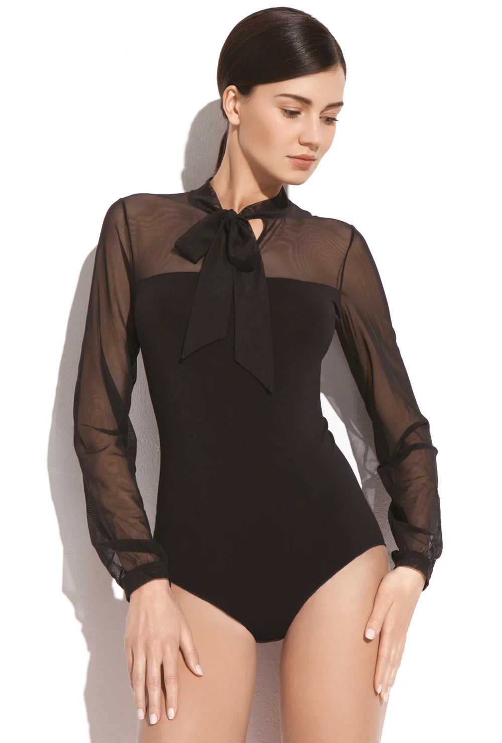 Eleganckie body z siateczką Ramira - Gatta