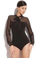 Eleganckie body z siateczką Ramira