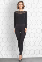 Legginsy z przeszyciami plus size Push-up