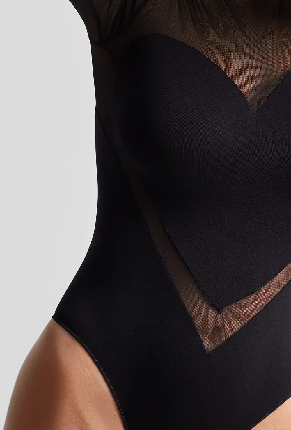 Czarne body Heart - Gatta