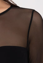 Czarne body z siateczką Elisa