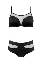 Czarny strój kąpielowy (S1085)