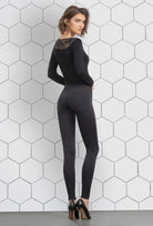 Legginsy z przeszyciami plus size Push-up