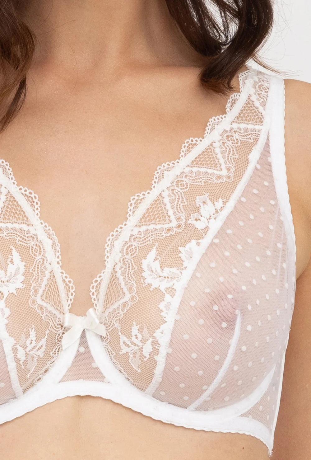 Miękki biustonosz z koronki Ida - Gatta