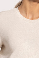 T-shirt z domieszką lnu