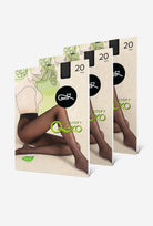 3-pak cienkich rajstop przyjaznych środowisku Q-Eko 20 den