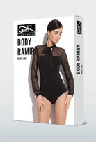 Eleganckie body z siateczką Ramira