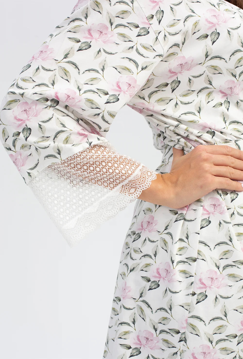 Szlafrok w kwiaty Magnolia - Gatta