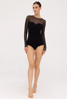 Czarne body z siateczką Elisa