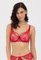 Czerwony biustonosz damski Kayla